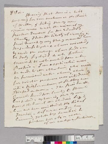 Parr, Samuel, 1747-1825. Letter to James Henry Leigh, 1765-1823