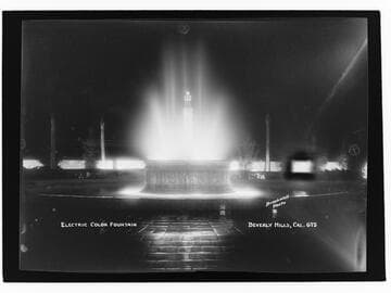 Electric Color Fountain, Beverly Hills, Cal