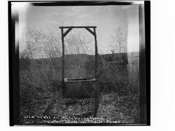 Old well on Palo Verde Ranch, water tank in the distance