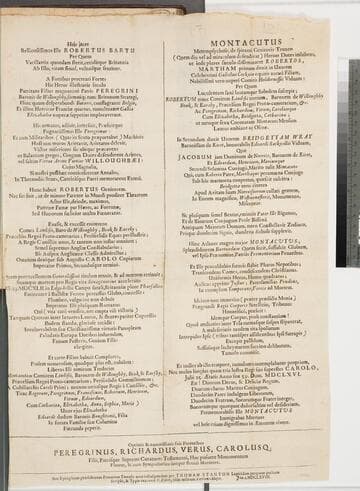 Heic jacet bellicosissimus ille Robertus Bartu per quem vacillatrix quondam stetit, ceciditque Britannia ab illo, vitam simul, vulnusque sentiens