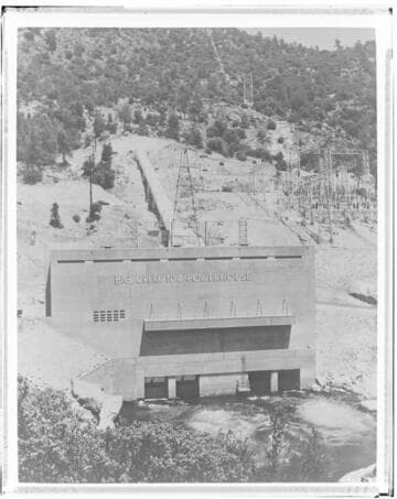 Big Creek Powerhouse #4 - Powerhouse, penstock, and Switchyard