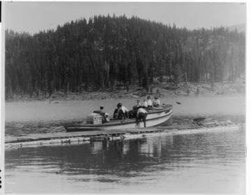 Boating was not encouraged on Huntington Lake in earlier years