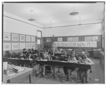 L1.7 - Lighting, schools/library - School room at Montecito, Union Elementary School