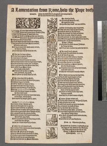 A lamentation from Rome, how the Pope doth bewayle, that the rebelles in England can not preuayle, to the tune of Rowe well ye mariners