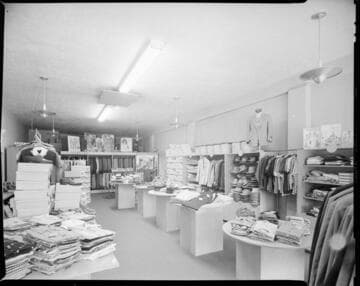 Men's clothing store interior
