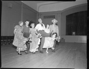 Square dancers with 3 variants