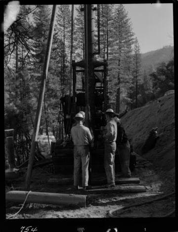 Big Creek - Mammoth Pool - Gate shaft drill hole