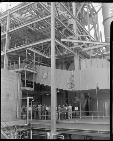 Group touring Etiwanda power plant