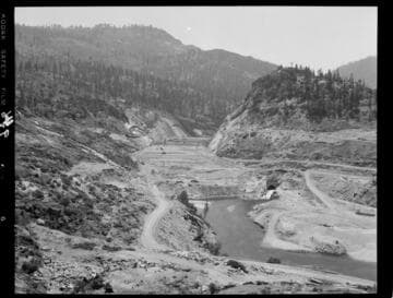 Big Creek - Mammoth Pool - General view of dam