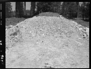 Big Creek - Mammoth Pool - Slope protection test after time test