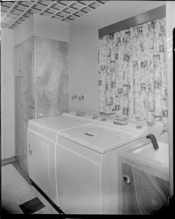 Washer and dryer in laundry