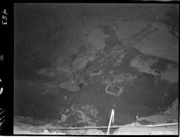 Big Creek - Mammoth Pool - Excavation of cutoff trench