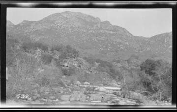 Mountain view of Kaweah #2 dam