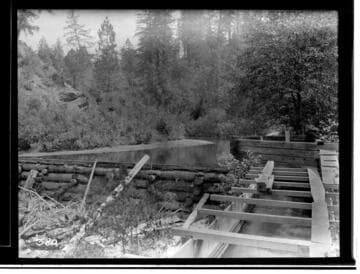 Water diversion and flume attached to it