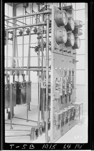 The switchboard at Terra Bella Substation