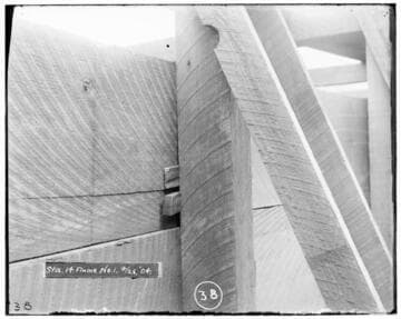 Close-up of Station 14 on flume #1 at Kaweah #2 Hydro Plant