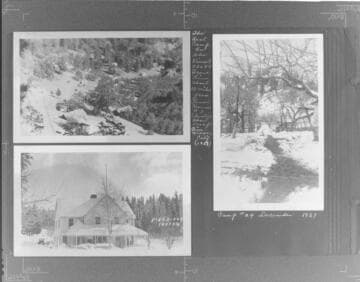 Last camp on Vincent Line 10 mi. from Powerhouse #3. ; Camp 24. ; Pineridge Tavern