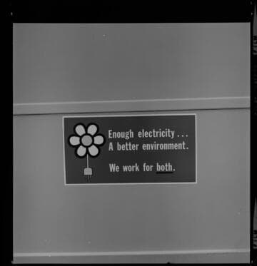 SCE display posters promoting Energy Conservation and clean environment