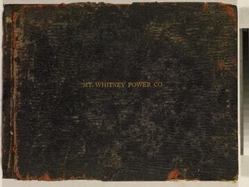 Album of photographs documenting the Kaweah #1, 2, 3, and Tule River hydroelectric plants, ca. 1904