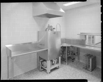 Commercial kitchen and cafeteria at Lily Cups