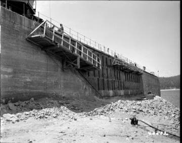 Big Creek, Huntington Lake Dams - Upstream protection