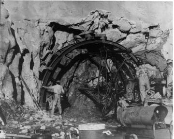 December 1983 saw work begin on the Access Tunnel