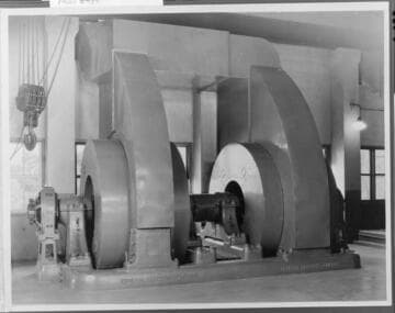 This frequency changer at Edison's Colton Substation was a major point of interconnection with Southern Sierras Power Company, prior to the frequency change