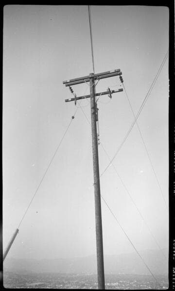 transformer pole at end of remote distribution line