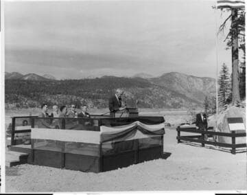 On October 19, 1954, Edison's President Harold Quinton spoke at the dedication of Vermilion Dam