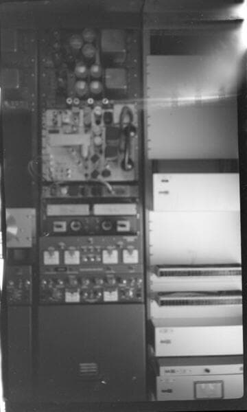 electric panel with gauges and switches