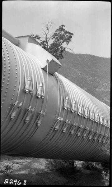 Big Creek Powerhouse #3 - PH #3, Penstock close-up