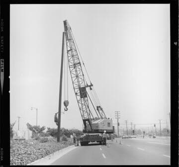 Installation of distribution pole