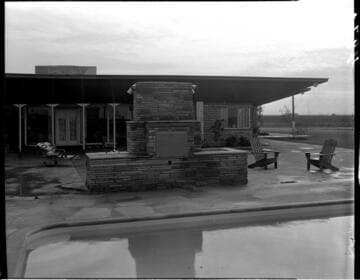 Patio with pool and outdoor bar