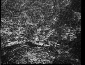 Aerial photo of town of Big Creek