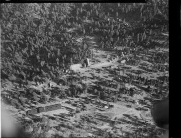 Aerial photo of buildings at Big Creek
