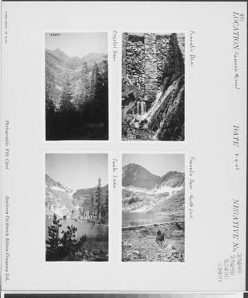 Kaweah Miscellaneous - Franklin Dam showing leakage at maximum section