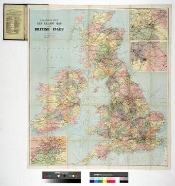 W.H. Smith & Son's new railway map of the British Isles