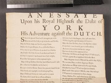 An essaye upon His Royal Highness the Duke of York his adventure against the Dutch