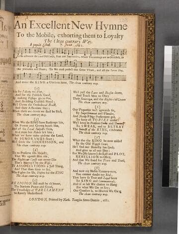 An excellent new hymne to the mobile, exhorting them to loyalty the clean contrary way