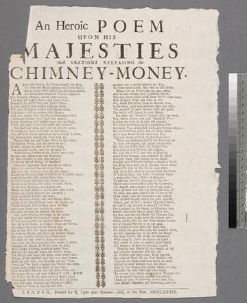 An heroic poem upon His Majesties most gratious releasing the chimney-money