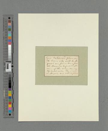 Abraham Lincoln note to George B. McClellan