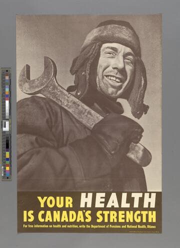 Your health is Canada's strength. For free information on health and nutrition, write the Department of Pensions and National Health, Ottawa