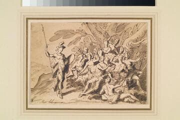 Illustration to Ovid's "Metamorphoses" [book V]