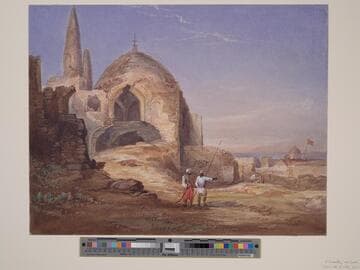 View at Scinde, Semi-ruined Domed Structure