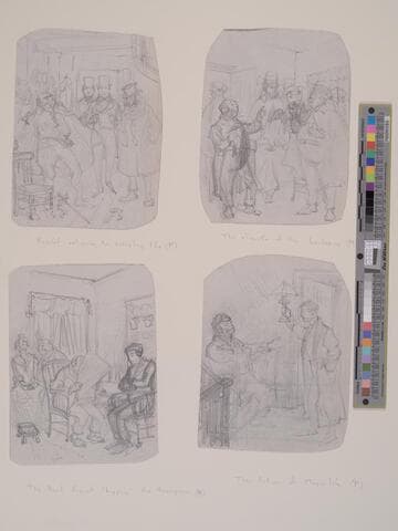 The Aged Parent Tipping the Newspaper