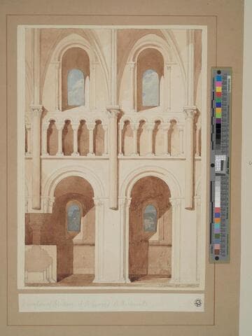 Elevation of the Nave of Saint Georges de Bocherville
