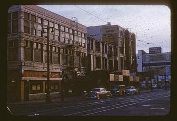 2nd Street and Broadway, southeast corner