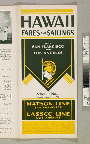 Hawaii fares and sailings from San Francisco and Los Angeles