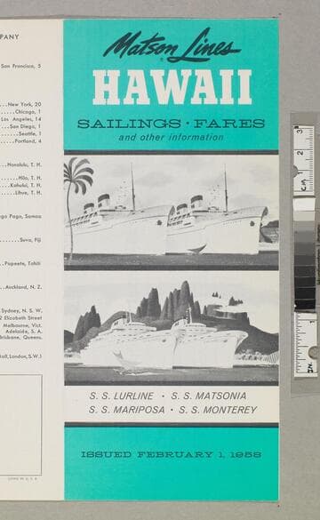 Hawaii sailings - fares and other information