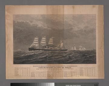 Pacific Mail Steamship Company's Steamships City of Peking and City of Tokio